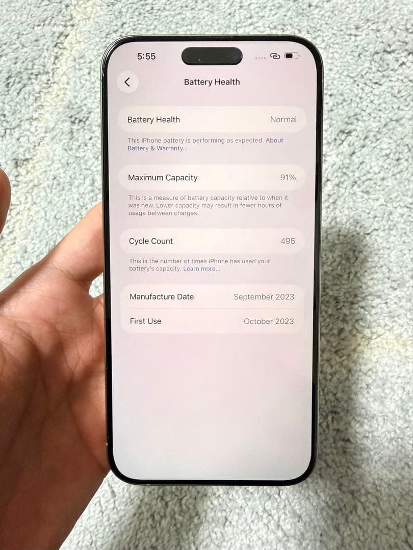 スマートフォン本体 iPhone 15 Pro Max 256GB Natural Titanium