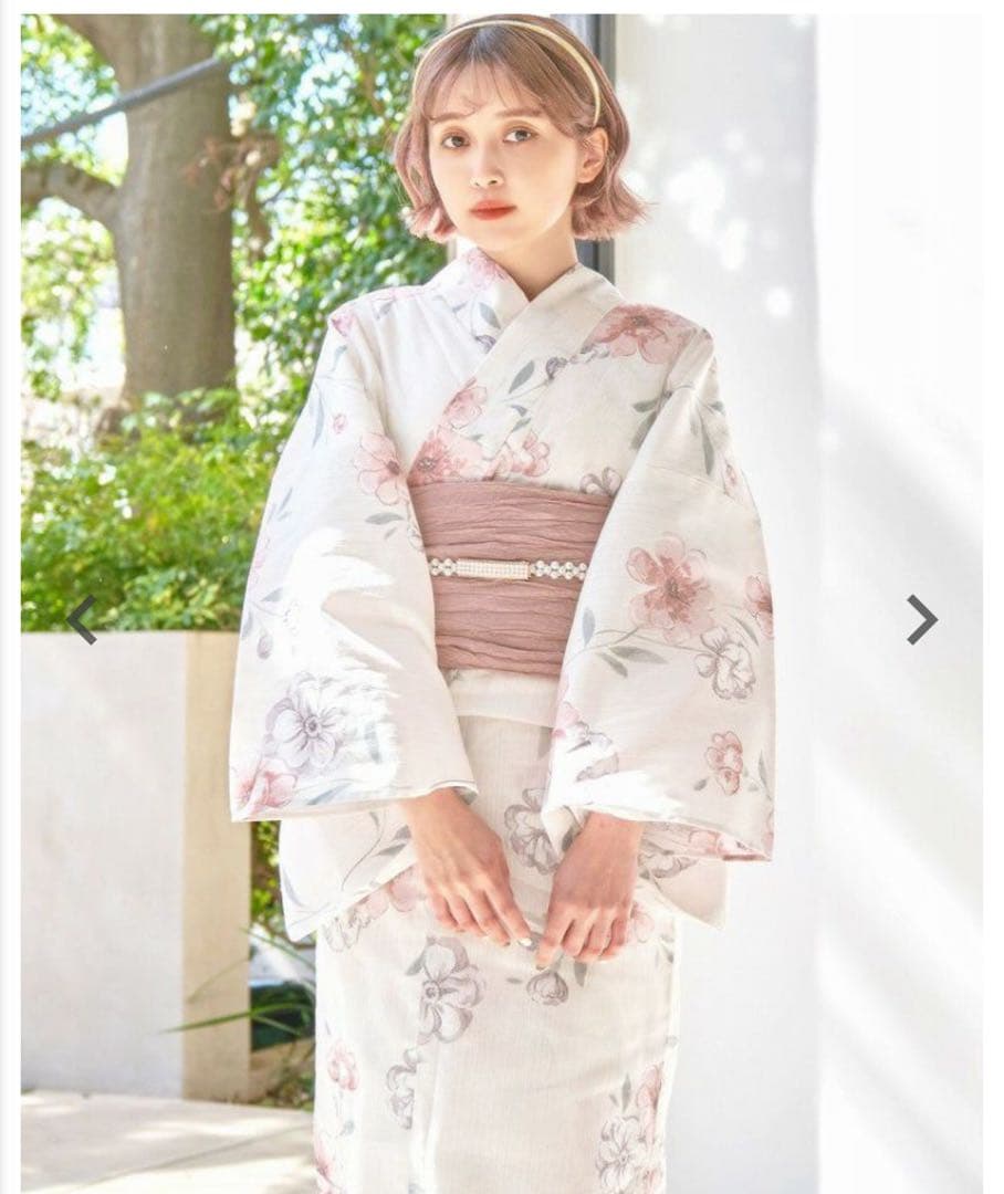 dita 浴衣 桜梅桃李 5点セット ピンク