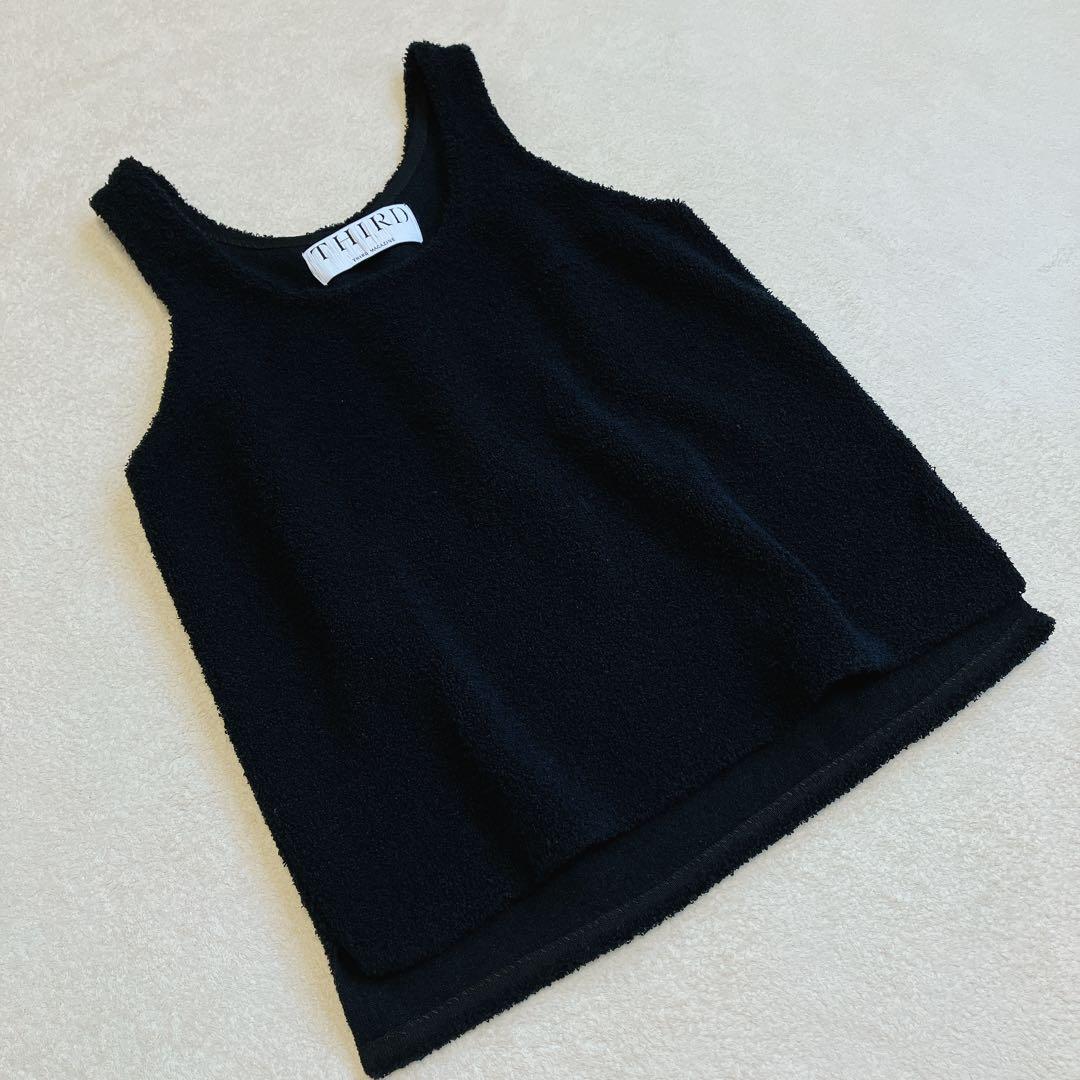 THIRD MAGAZINE パイルジャケット アンサンブル 黒 24SS