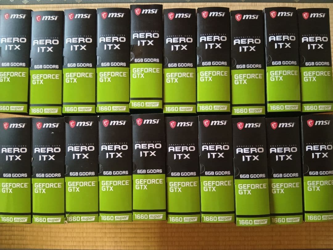 佐藤様20個。GeForce GTX1660SUPER AERO ITX OC