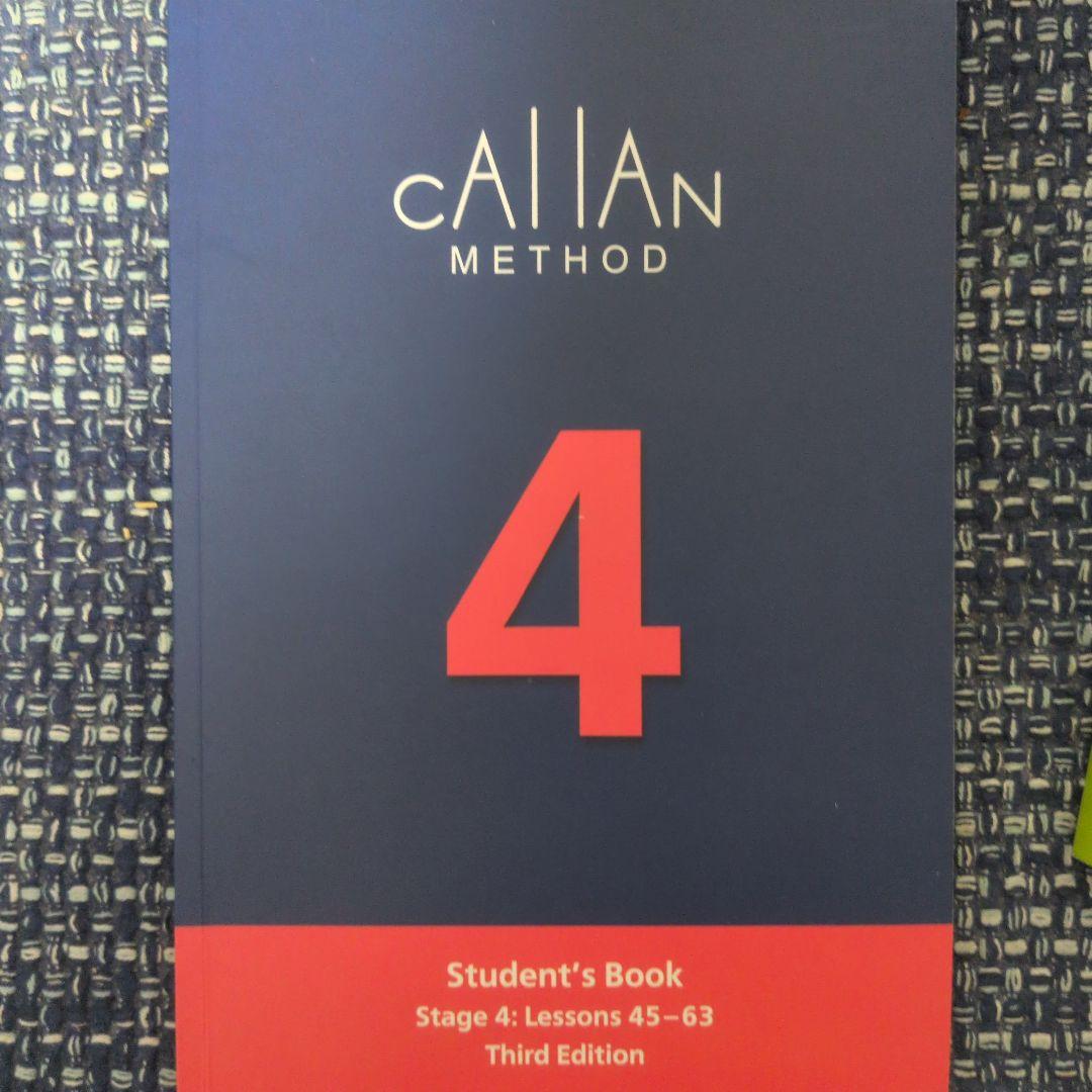 【最新版 3rd edition】Callan Method 3-5