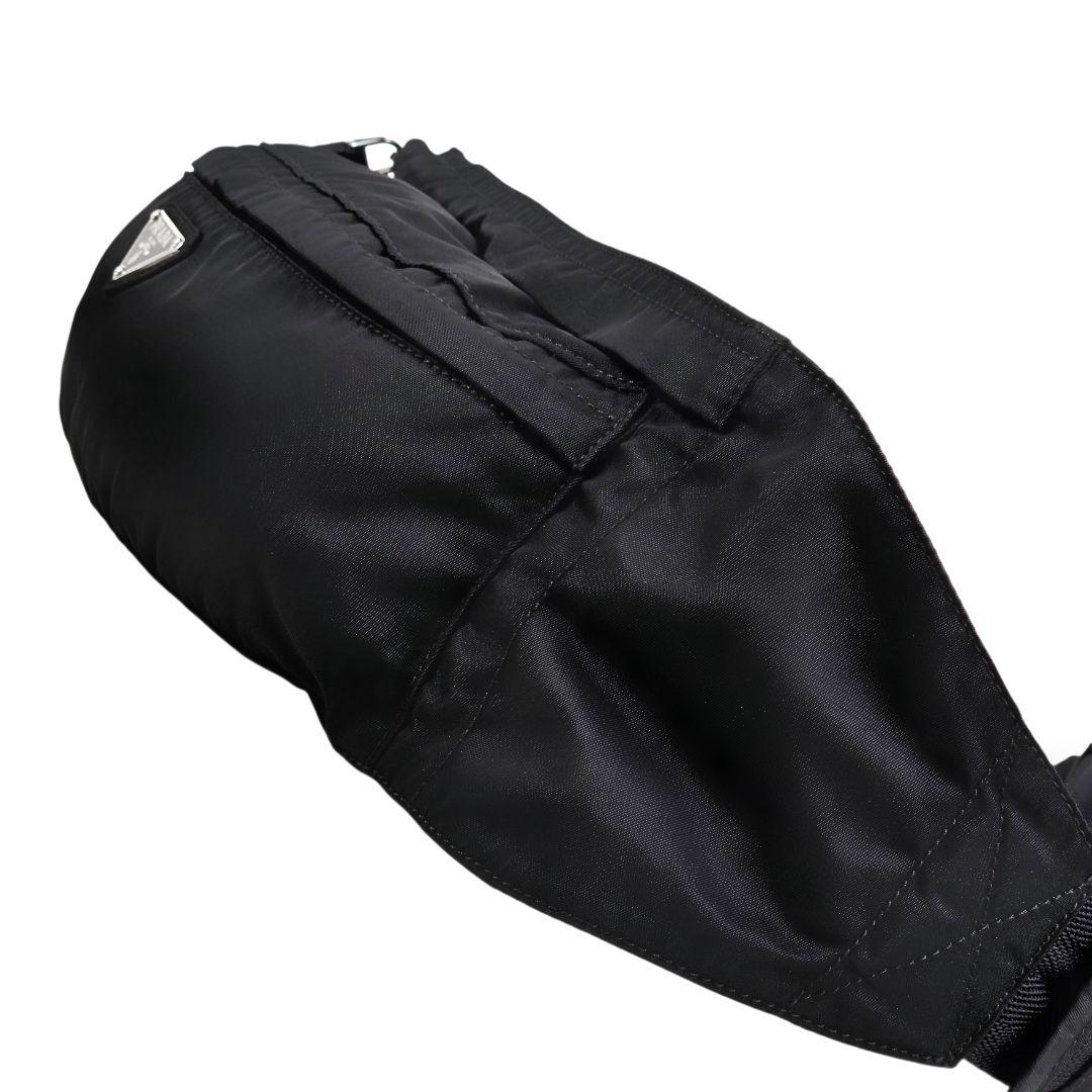 美品 プラダ PRADA テスート 三角ロゴ ボディバッグ ウエストバッグ