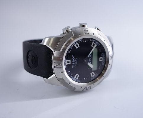 TISSOT ティソ 1853 Tタッチ Z251/351 デジアナ 黒文字盤