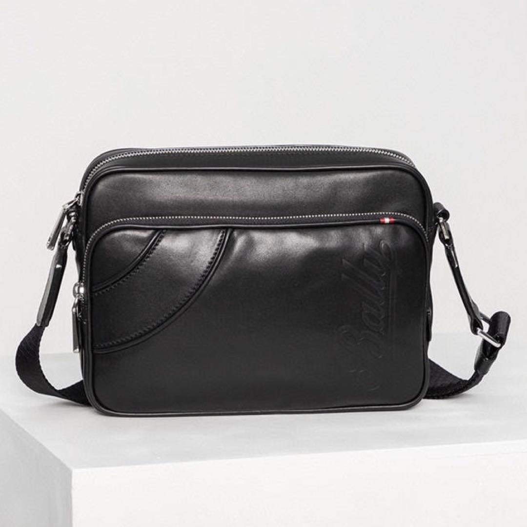 BALLY バリー ロゴ入り ショルダーバッグ レザー 斜め掛け