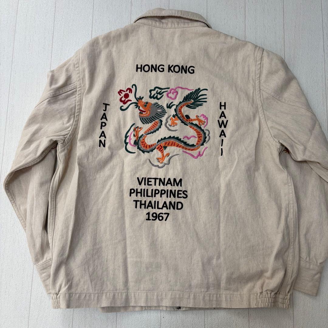 HOUSTON /ヒューストン　ベトナムジャケット　ベトジャン　ブルゾン　龍