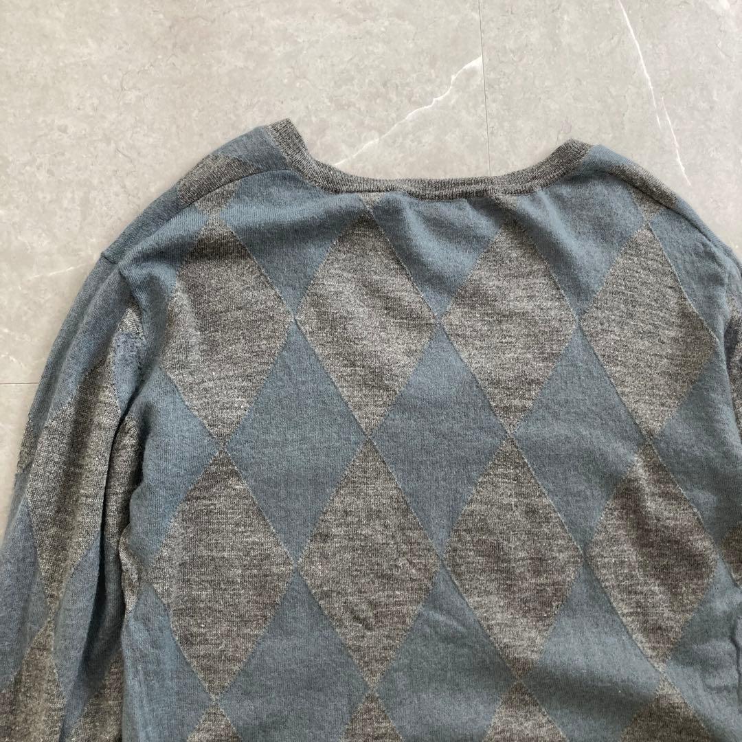 DRIES VAN NOTEN アーガイル ニット ベルギー製