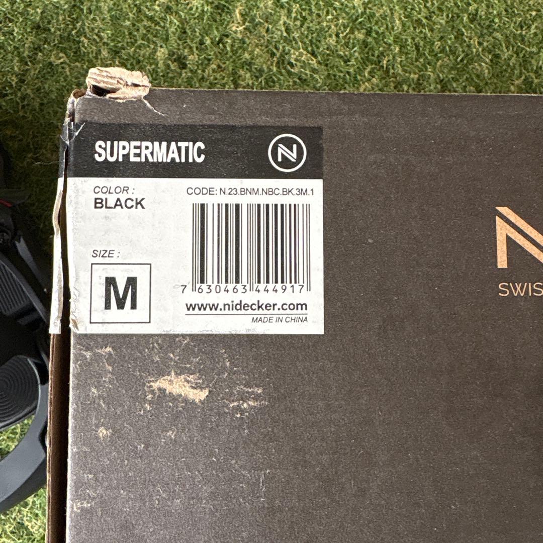 スノーボード ビンディング ブラック M スーパーマティック