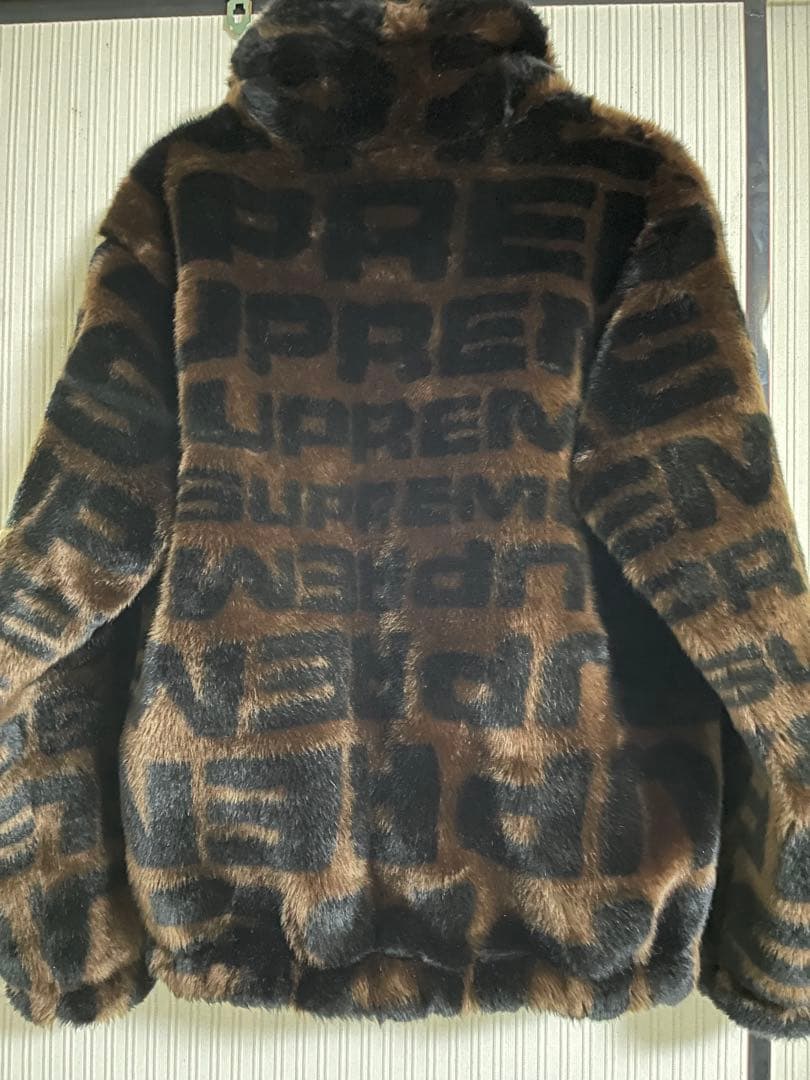 supreme faux fur repeater bomber キムタク 着