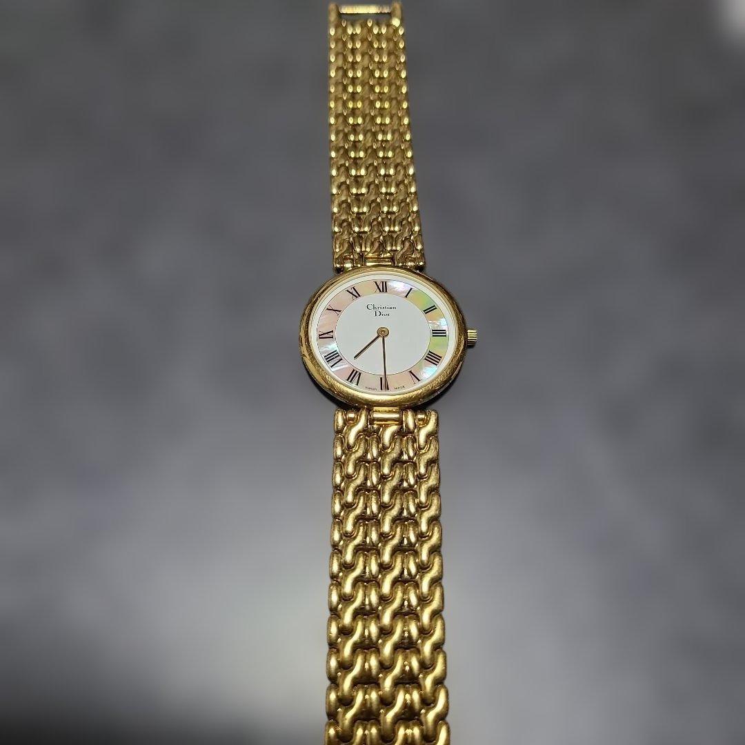クリスチャン ディオール ラウンド 腕時計 ユニセックス　稼働品