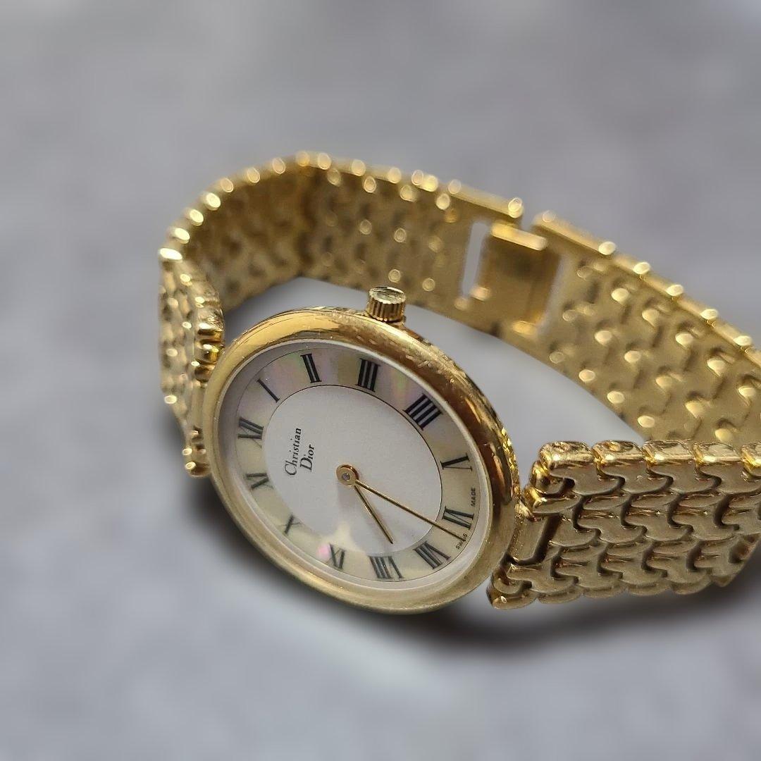 クリスチャン ディオール ラウンド 腕時計 ユニセックス　稼働品