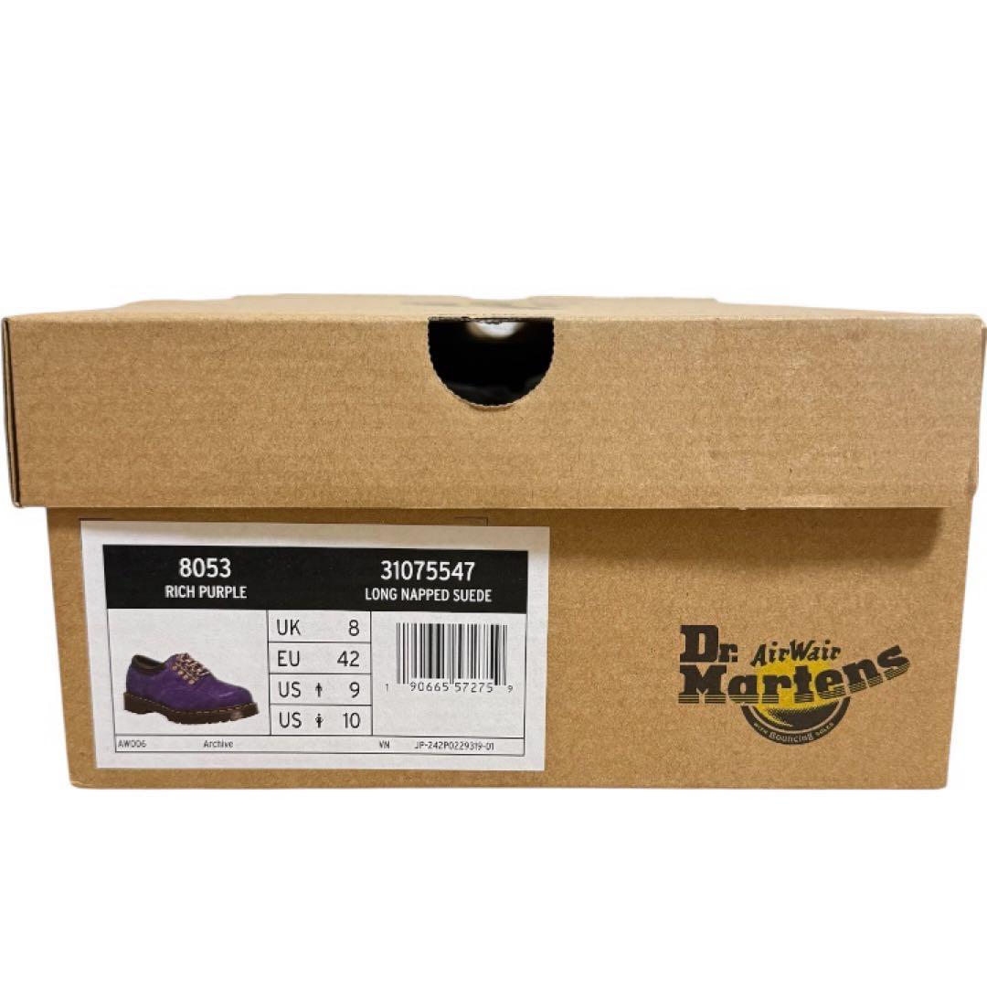 Dr. Martens 紫 スエード レースアップシューズ