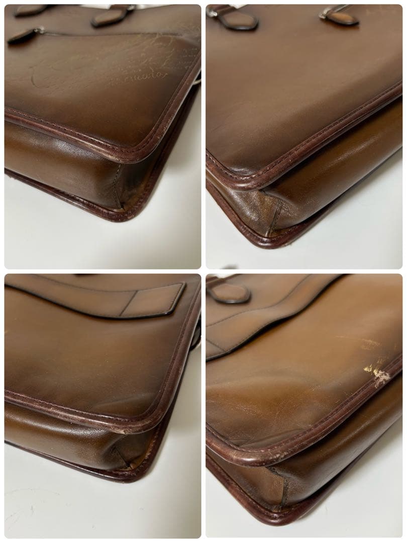 BERLUTI ベルルッティ アンジュール スクリットレザー ブリーフケース