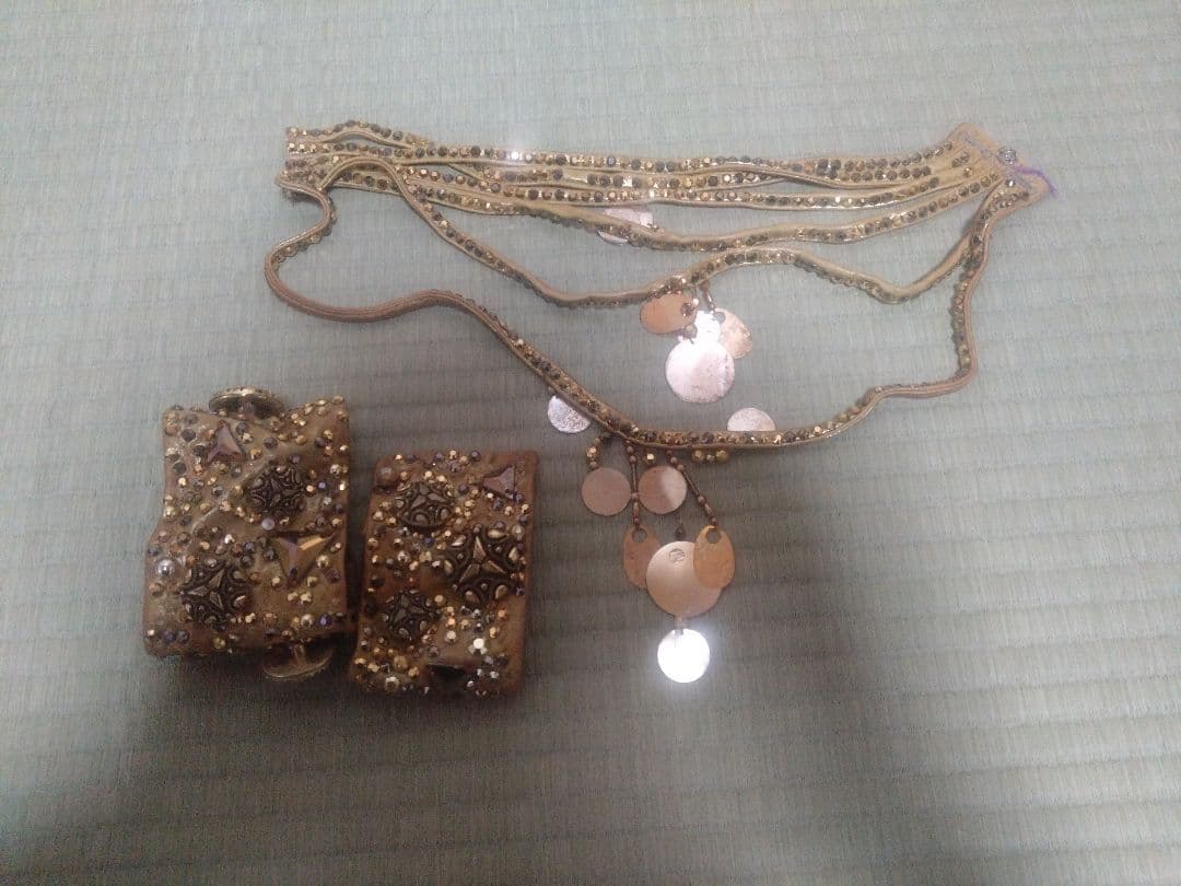 最終値下げ→紫色フリンジドレスとアクセサリーセット