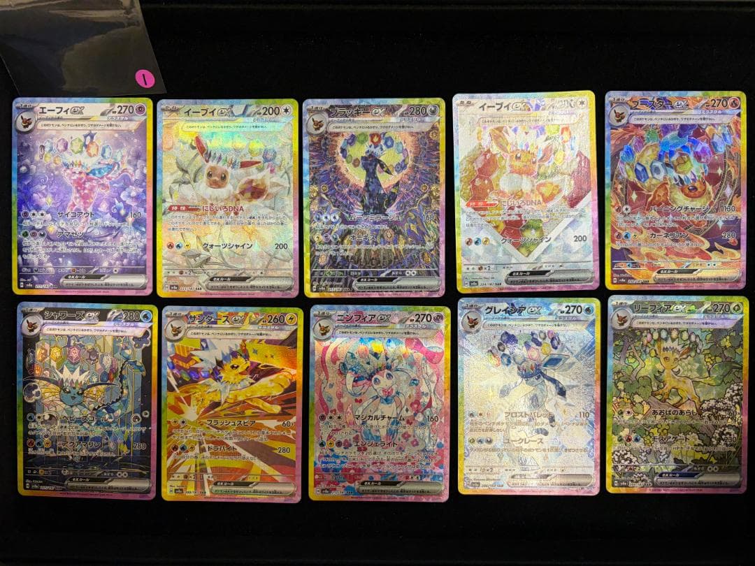ブイズ ex SAR コンプ　10枚　テラスタルフェス　イーブイ進化セット