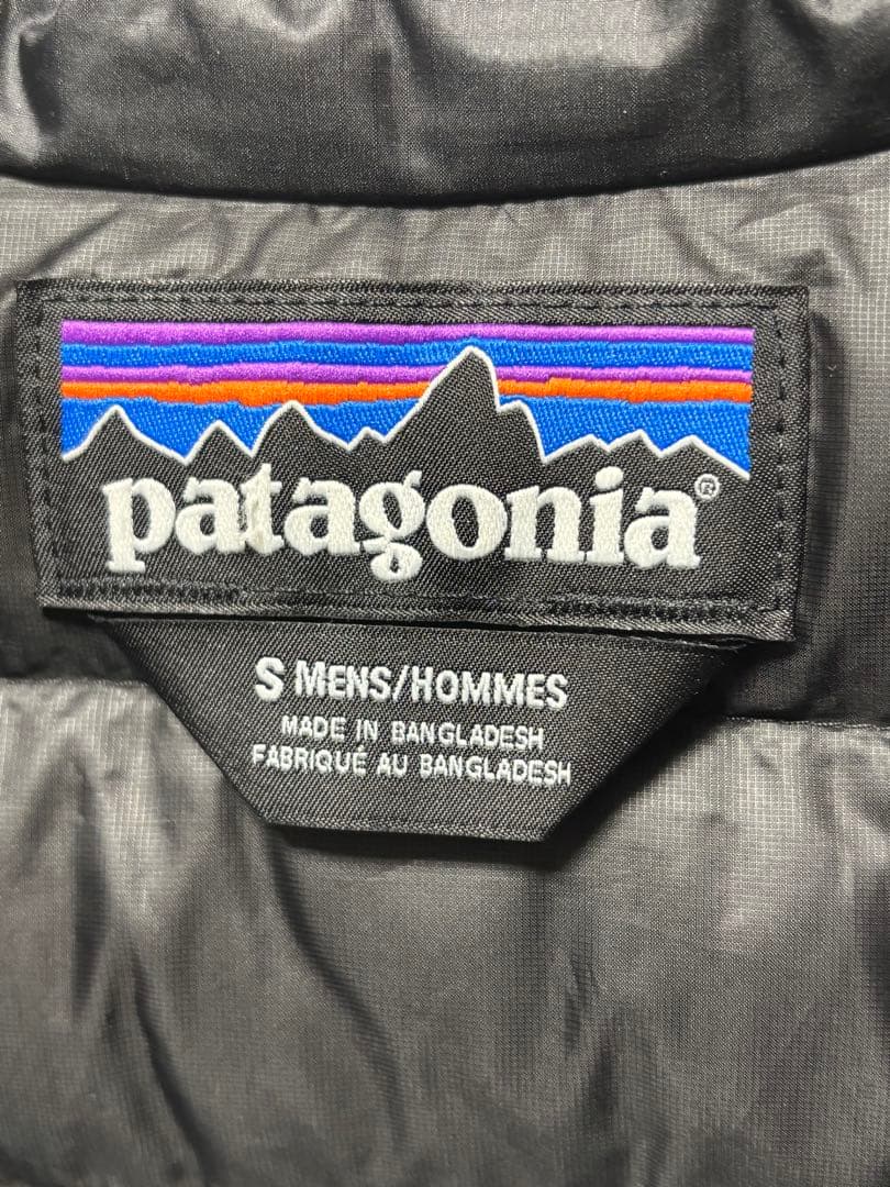 patagonia ブラック ダウンセーター S