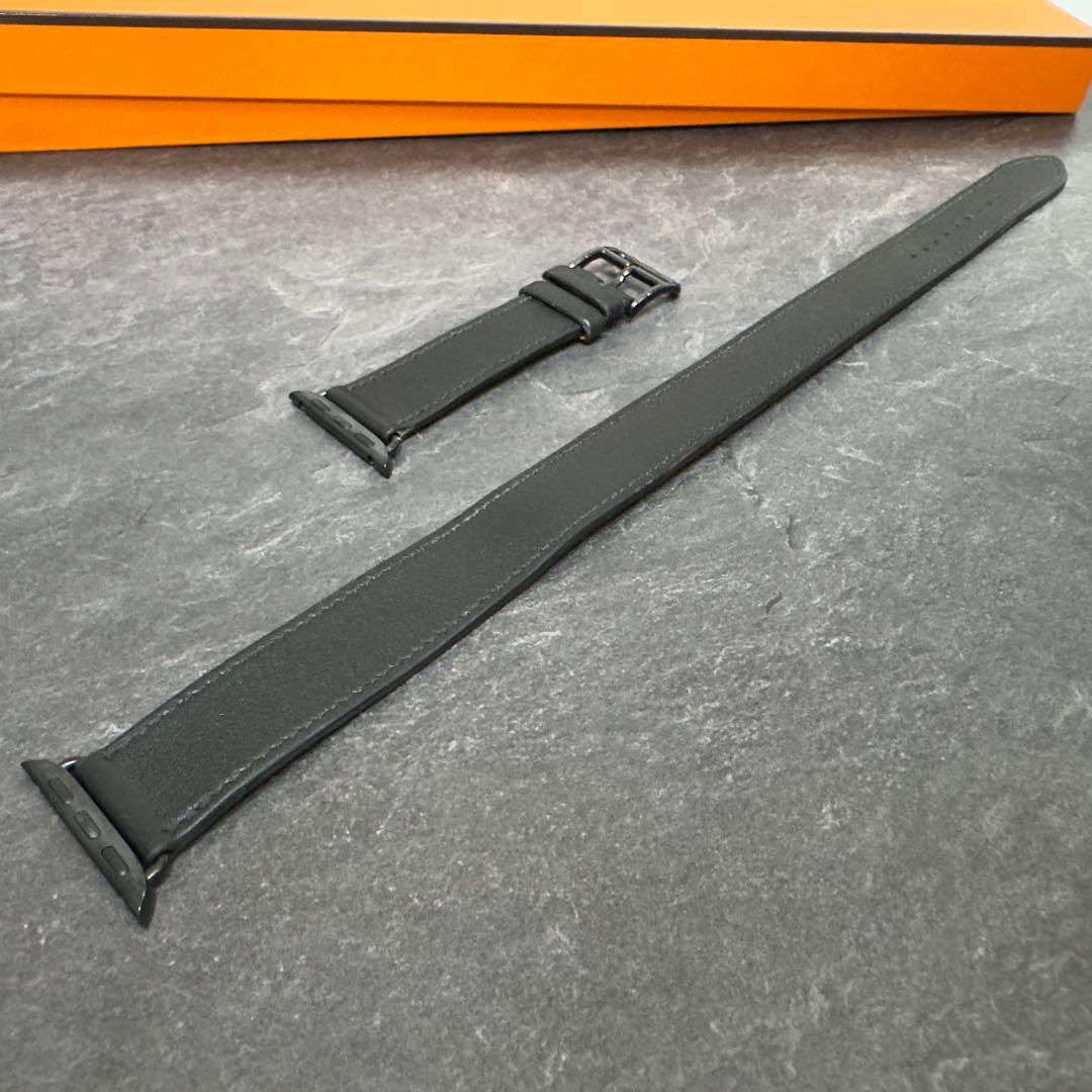 2750 Apple Watch エルメス　ブラック　ドゥブルトゥール　二重