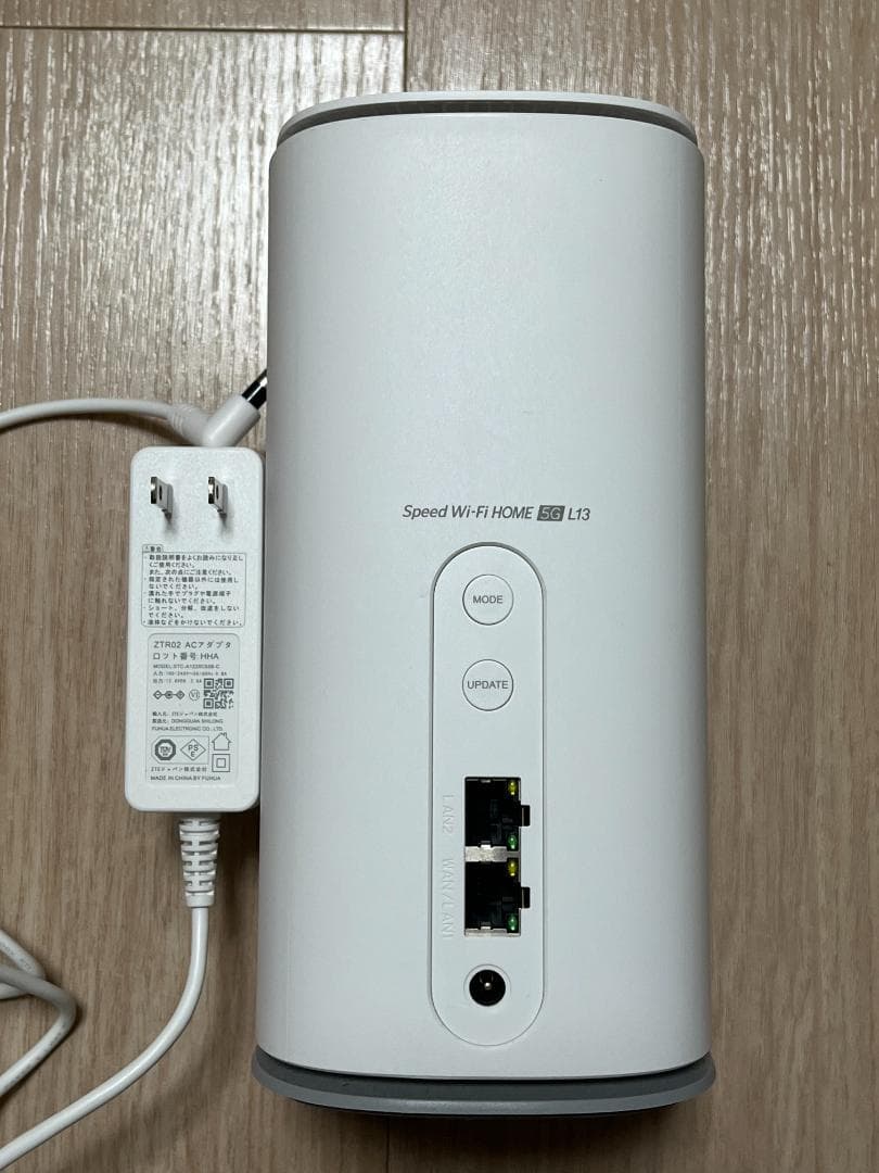 Speed Wi-Fi  5G L13 ZTR02 モバイルルーター