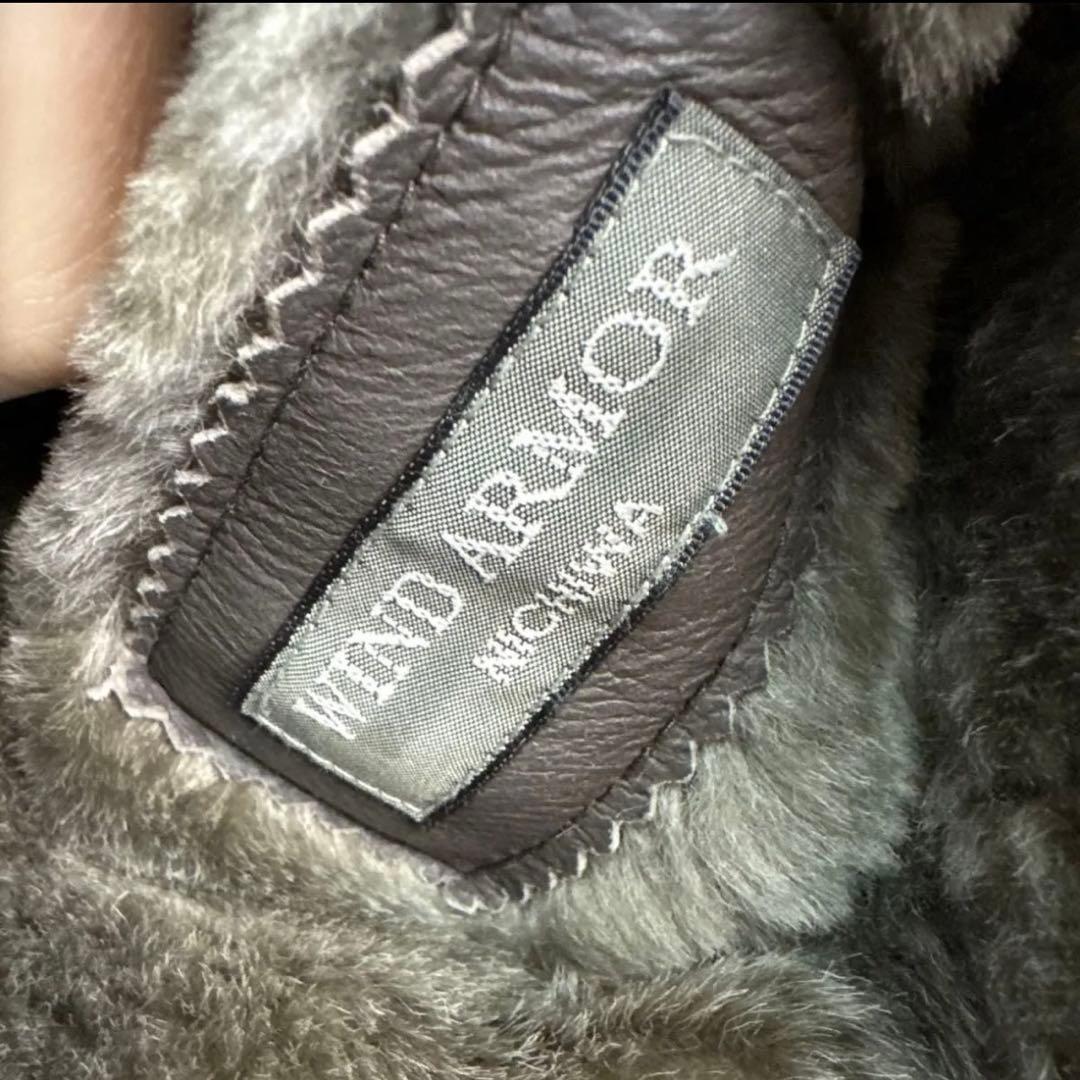 WIND ARMOR ニチワ　ムートン　ジャケット　コート　M 羊レザー　本革