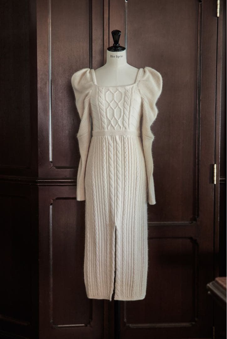 ワンピース Herlipto Bambina Cable Knit Dress