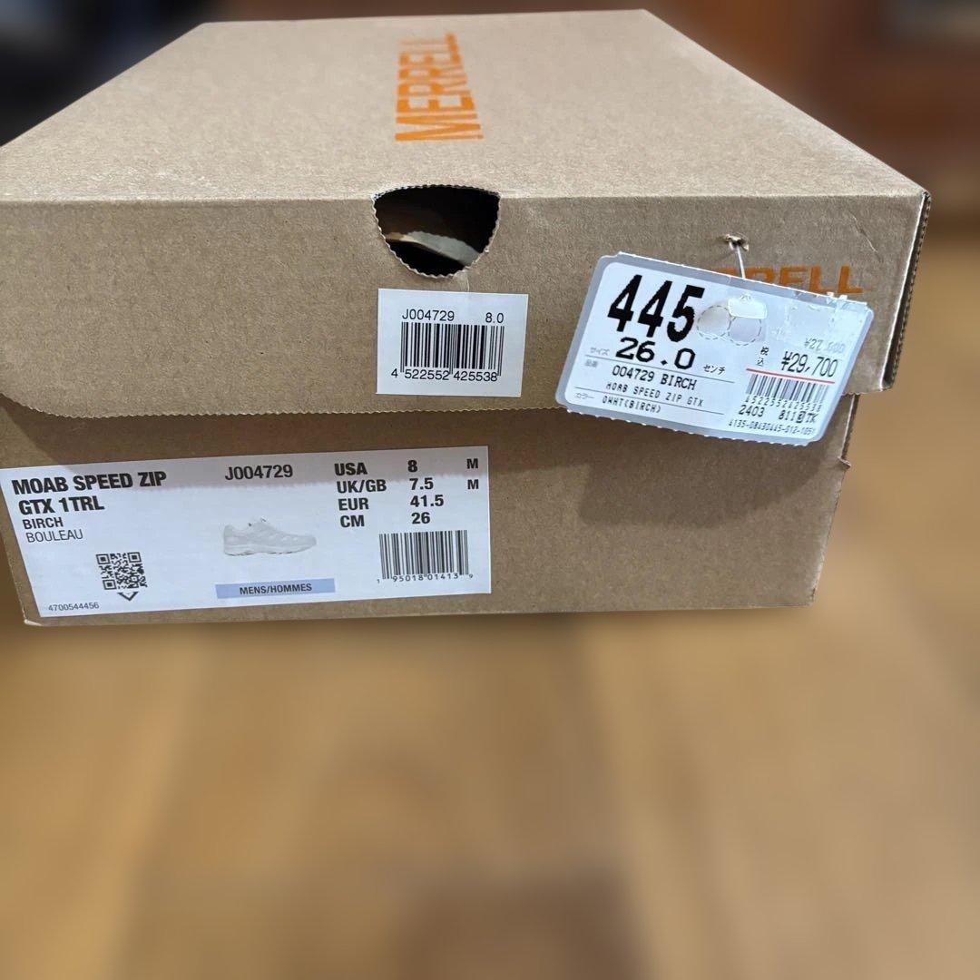 靴 MERRELL MOAB SPEED ZIP GTX 1TR 26cm