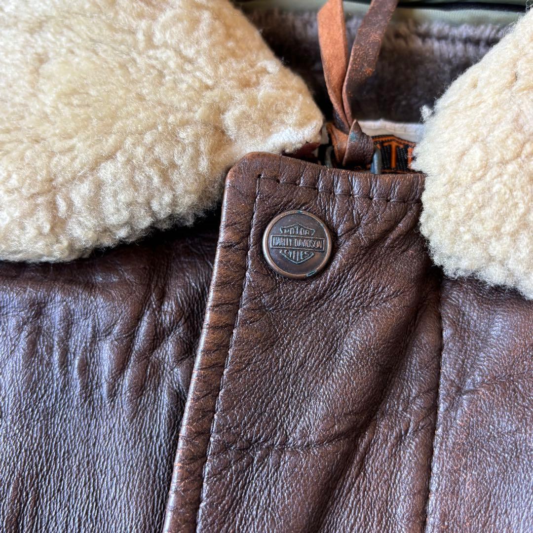 90s 本革 ハーレーダビッドソン G-1 A-2フライトジャケット 44 XL