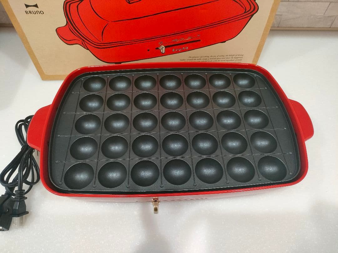 BRUNO ホットプレート グランデ 赤　RED
