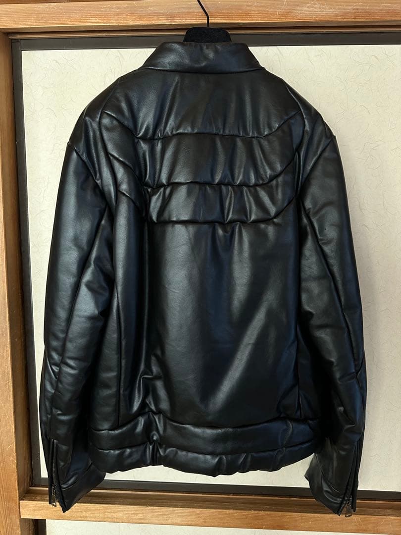 Dolce & Gabbana ブラックレザージャケット サイズ52