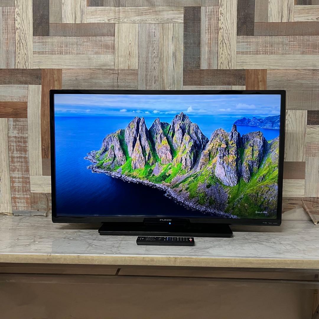 全国送料込 ❣️フナイ40型地デジBSCSテレビ録画機能付見ながら裏番組録画可