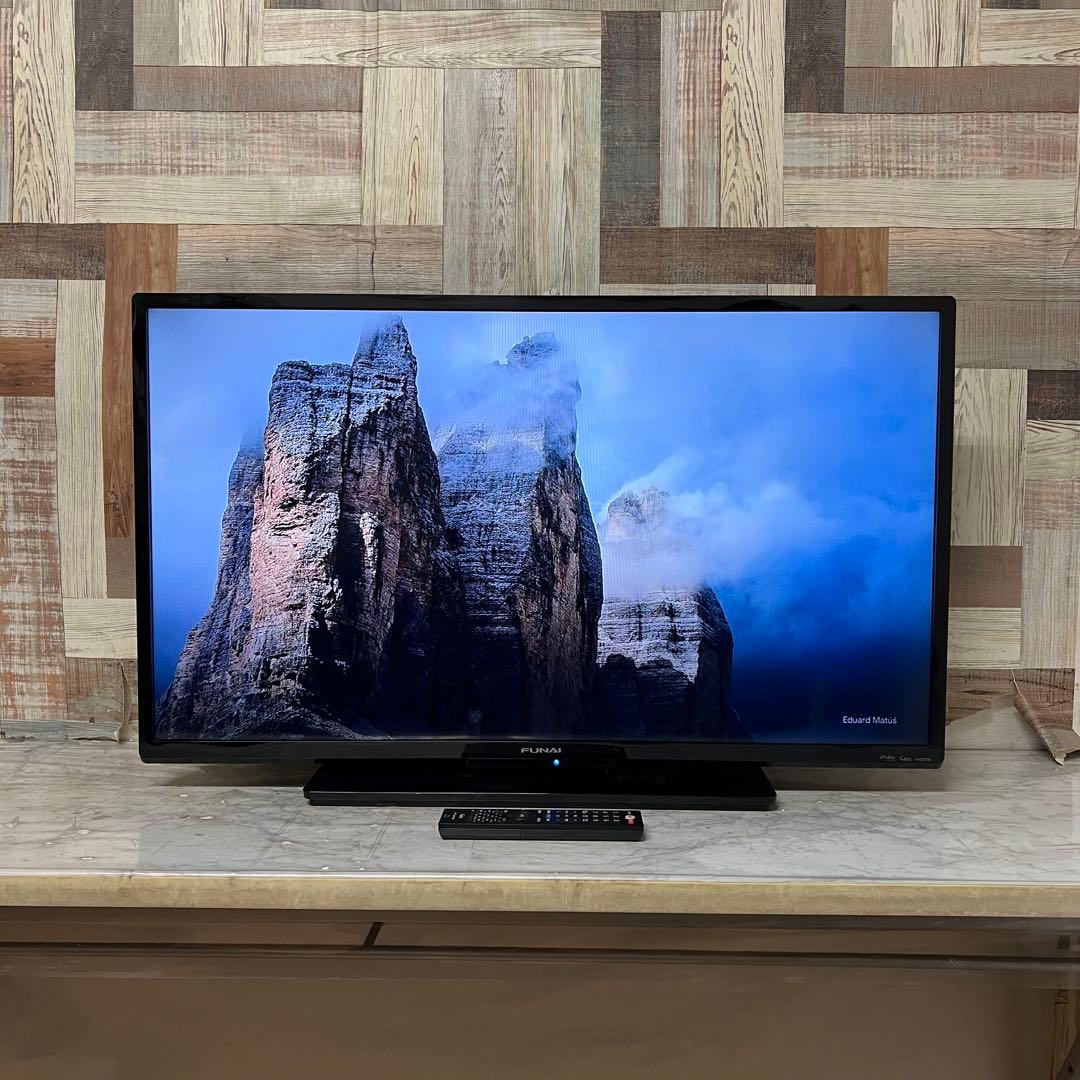 全国送料込 ❣️フナイ40型地デジBSCSテレビ録画機能付見ながら裏番組録画可