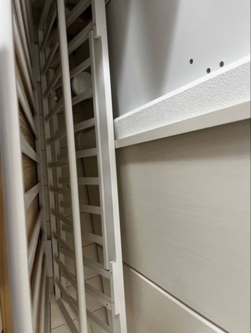 【大阪引き取り限定　美品】カトージ　ホワイト　 ハイシートベビーベッド　白