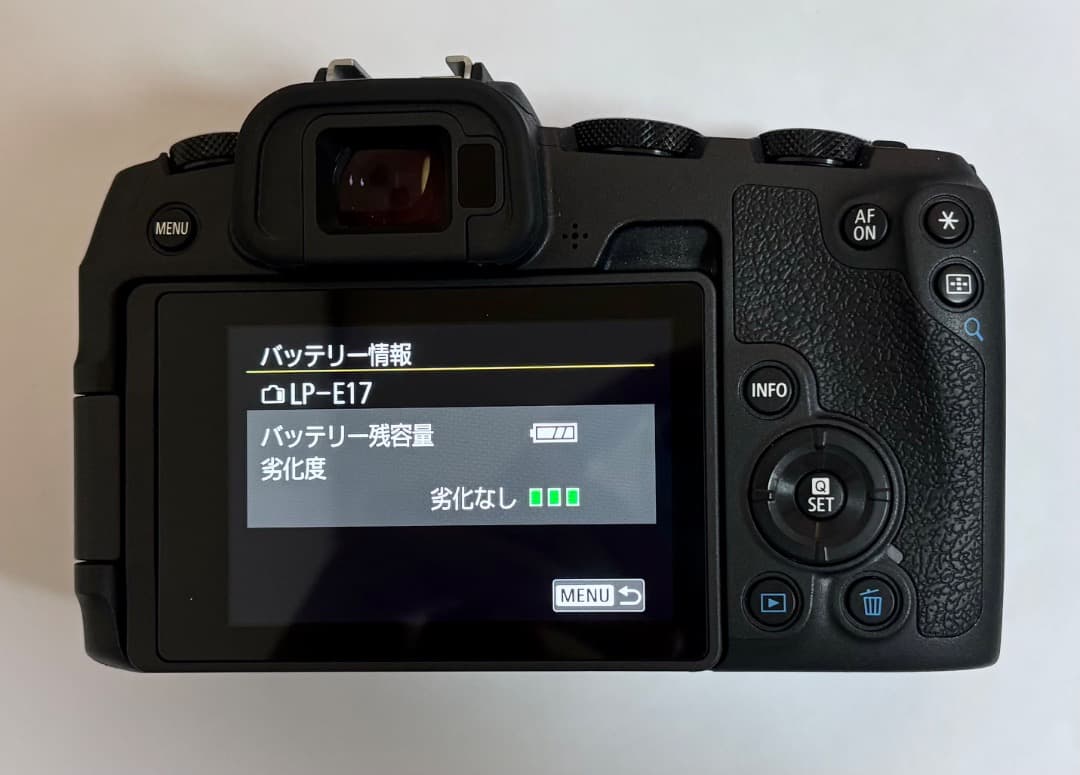 Canon EOS RP ボディ（シャッター約7000回）＋純正バッテリー