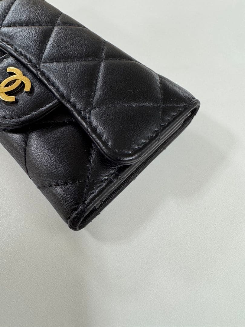 【RyuRyu】CHANEL マトラッセ キャビアスキン 4連キーケース