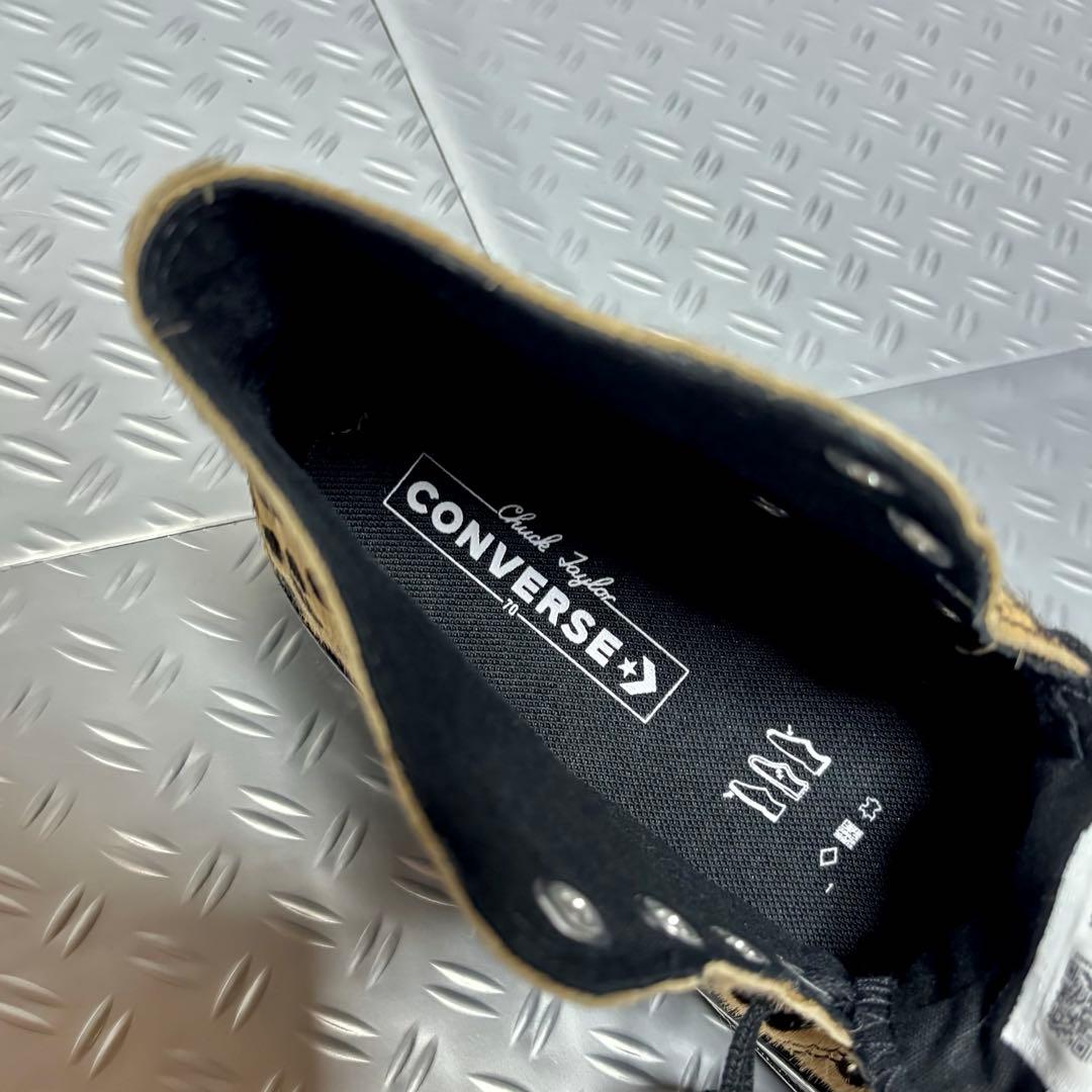 27cm ゴールド 豹 レザー ct70 チャックテイラー コンバース 古着