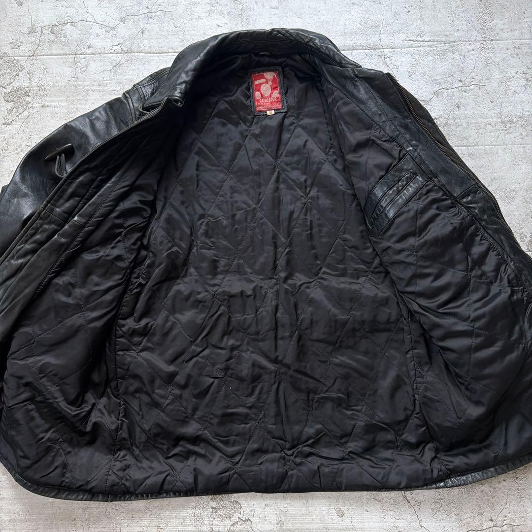 90s GAINSBOUR レザージャケット　レザーダッフルコート　サイズ38