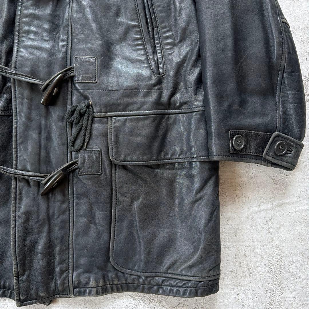 90s GAINSBOUR レザージャケット　レザーダッフルコート　サイズ38