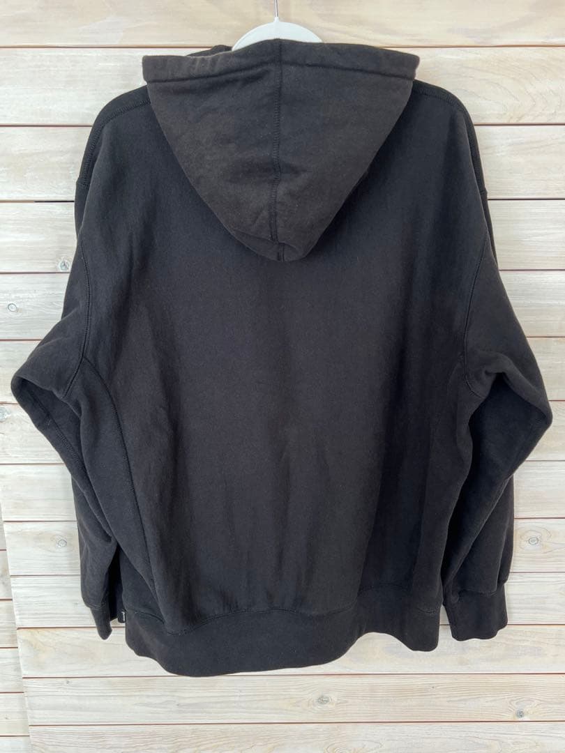 Supreme シュプリーム アラビック ロゴ フーディ プルオーバー　黒　L