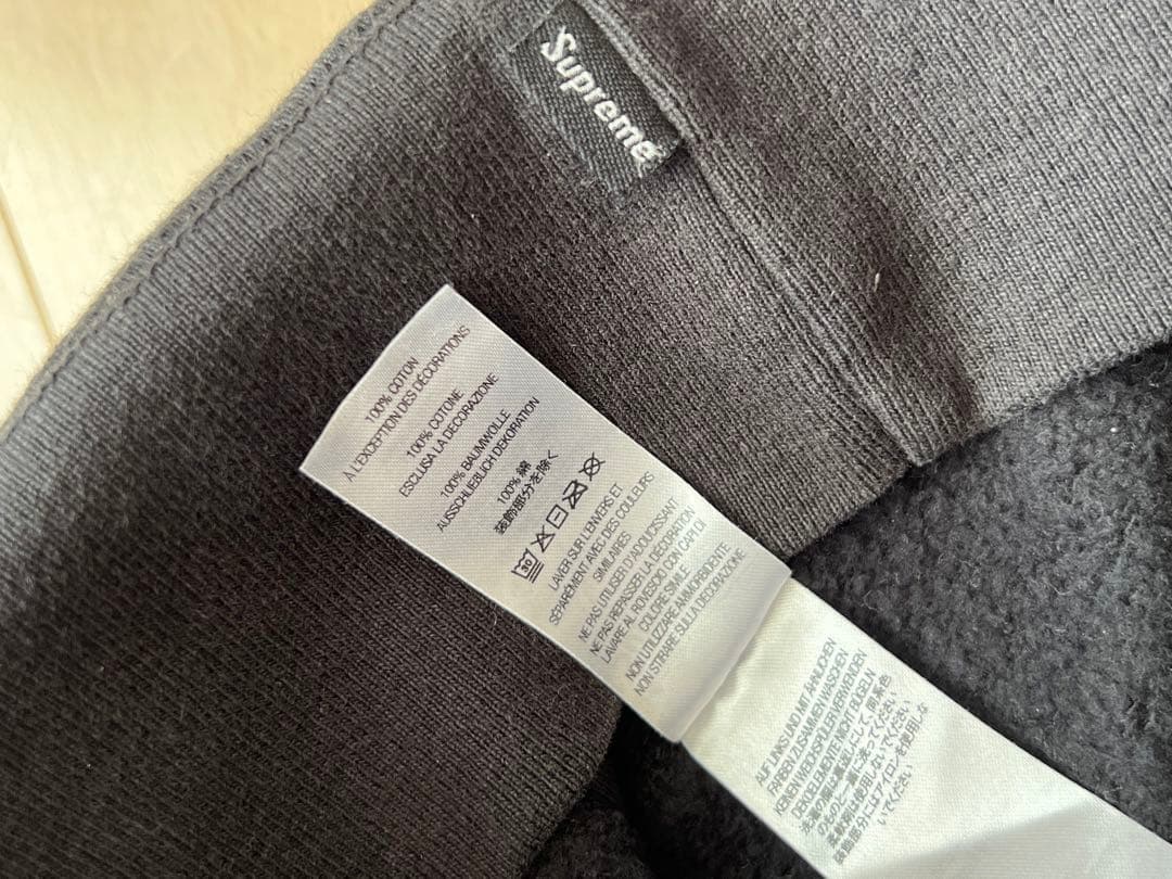 Supreme シュプリーム アラビック ロゴ フーディ プルオーバー　黒　L