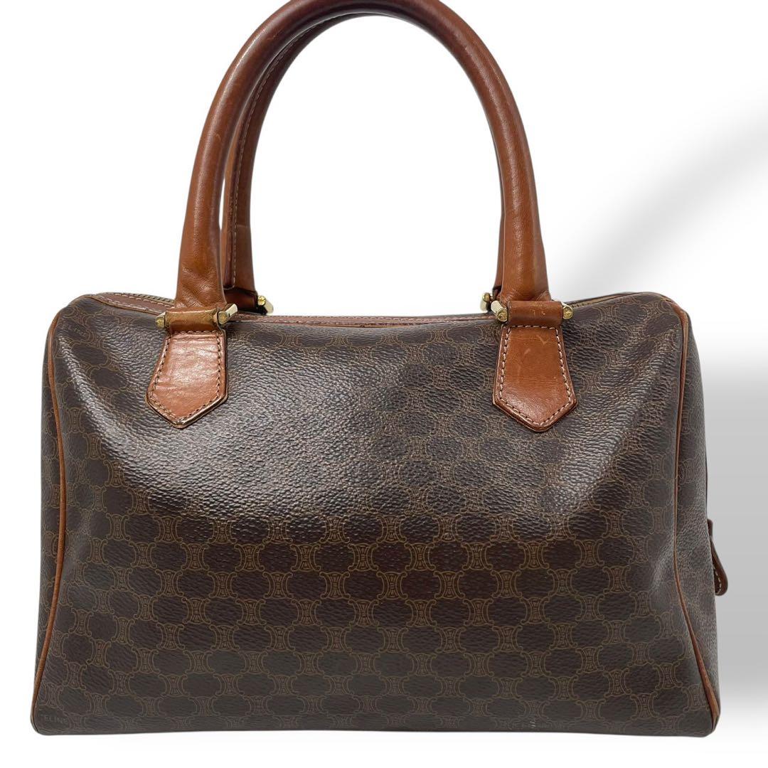 良品 4776 CELINE セリーヌ 2way ボストンバッグ マカダム柄