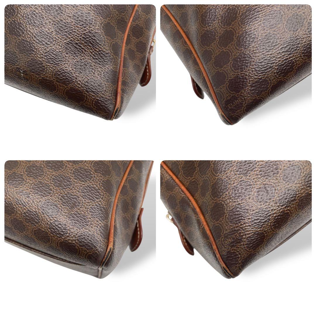 良品 4776 CELINE セリーヌ 2way ボストンバッグ マカダム柄