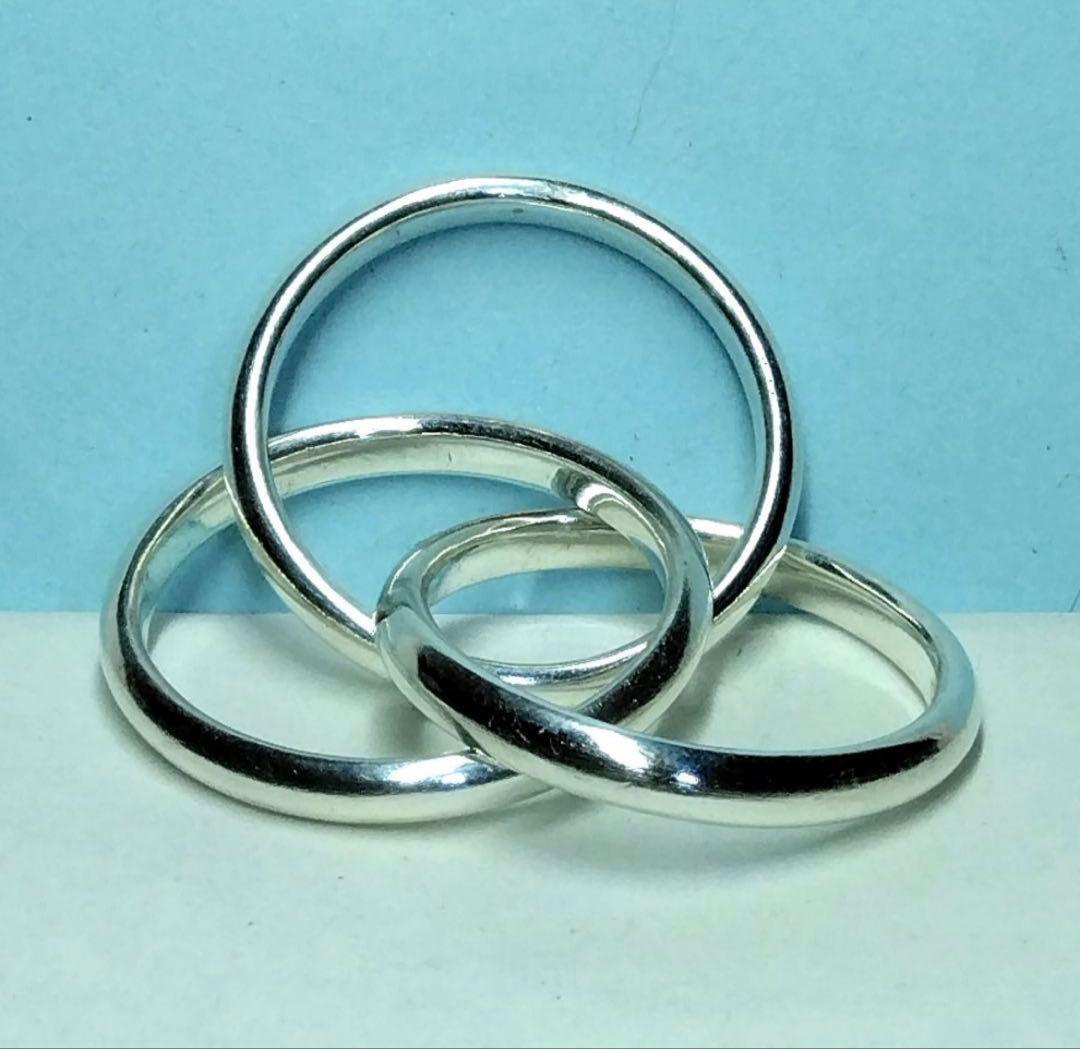 ティファニートリニティリング 17号　新品仕上げ　ほぼ無傷未使用に近い