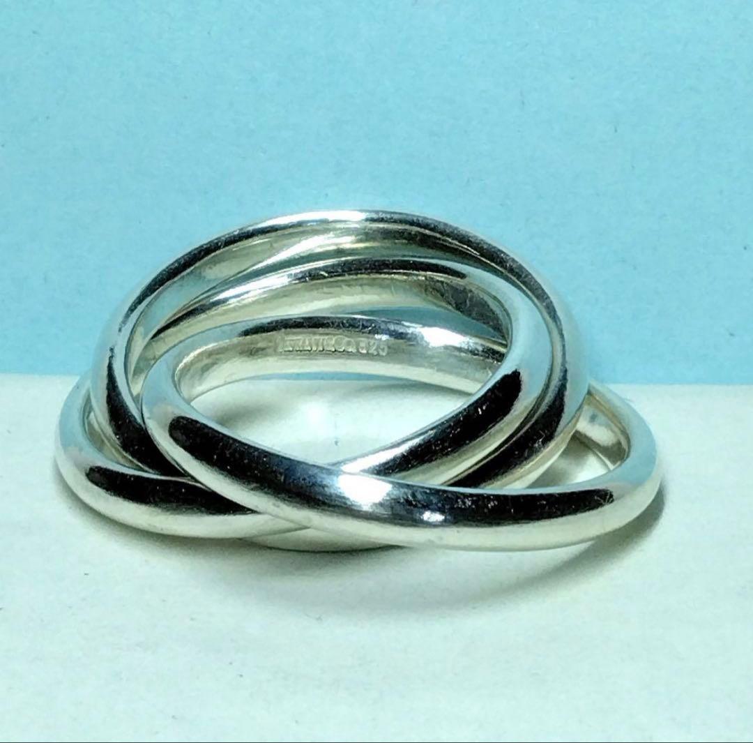 ティファニートリニティリング 17号　新品仕上げ　ほぼ無傷未使用に近い