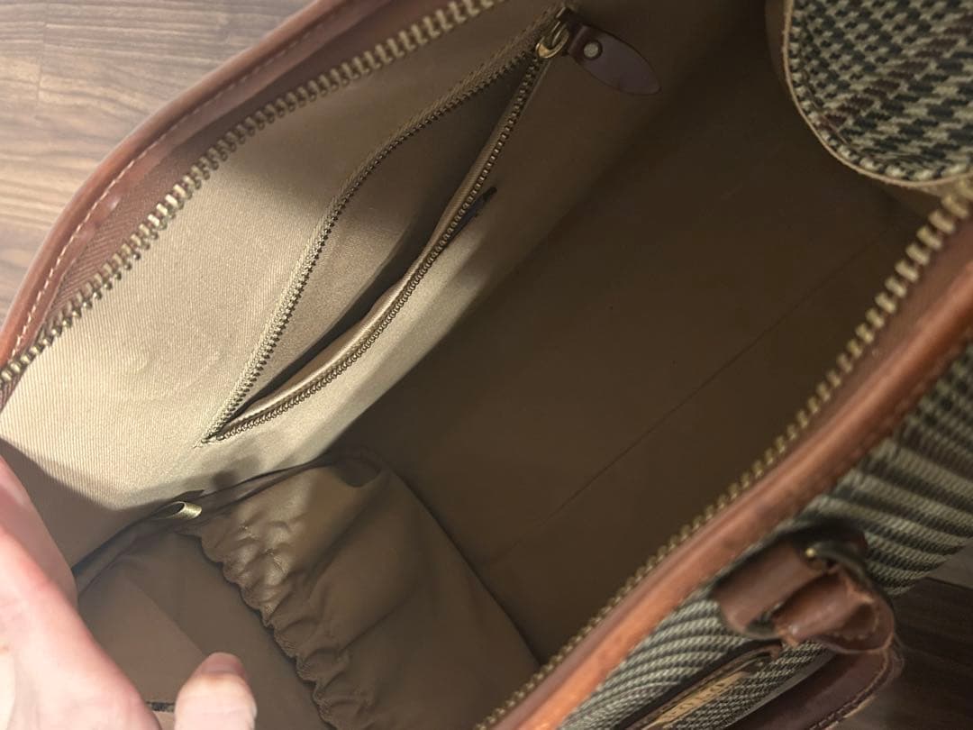 ラルフローレン　千鳥格子　ボストンバッグ