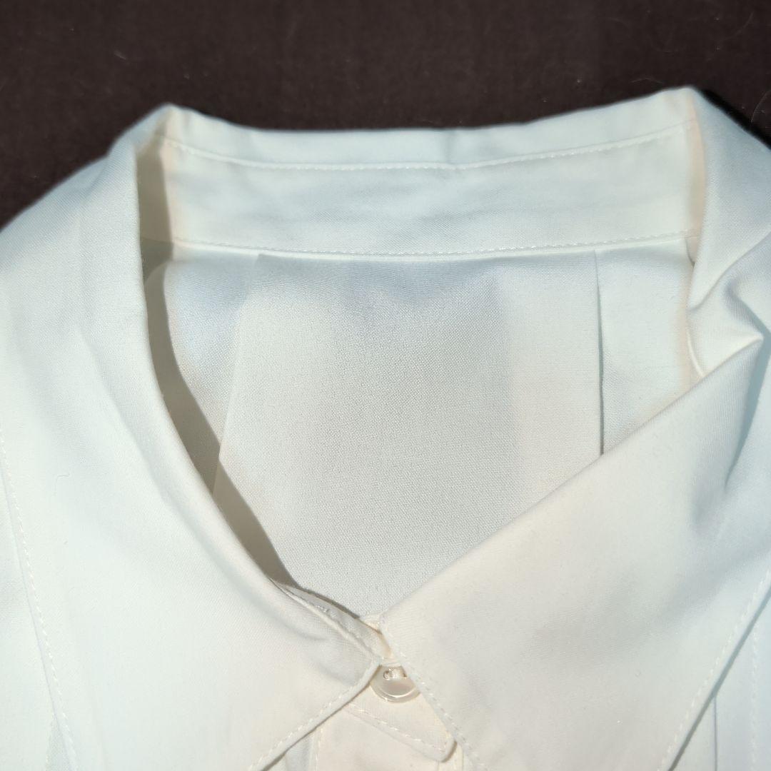 【新品】アプワイザーリッシェ★裾アシメティアードフレアシャツワンピース★S