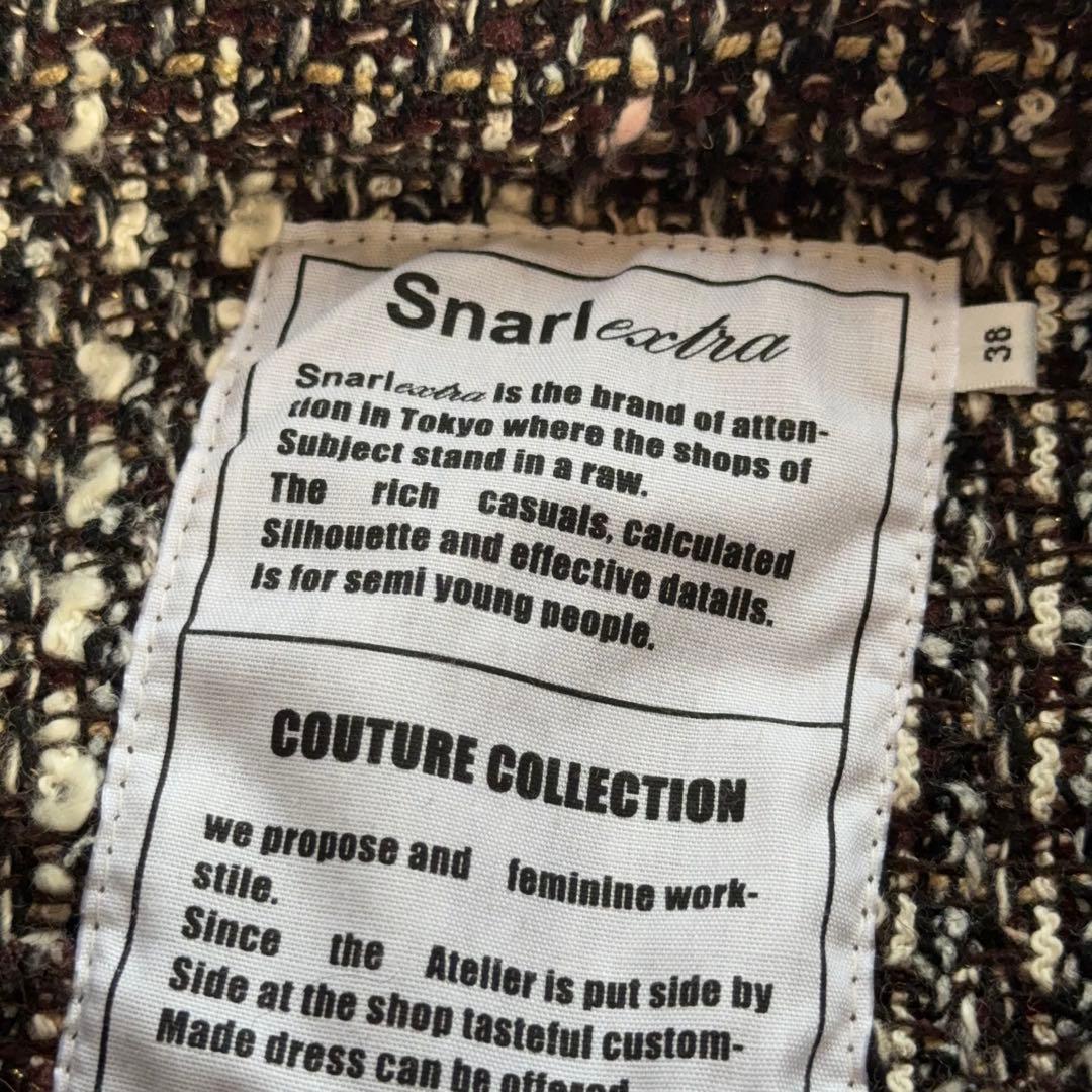 00s archive 本革切替レースアップツイードbonoジャケットy2k