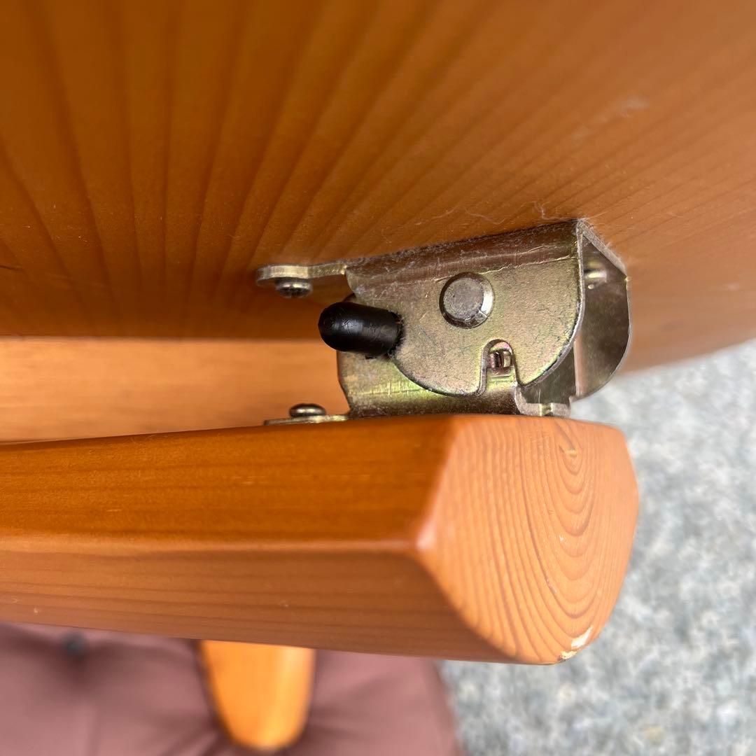 NITORI ちゃぶ台 スコッチ100 円卓 丸テーブル 天然木 折りたたみ