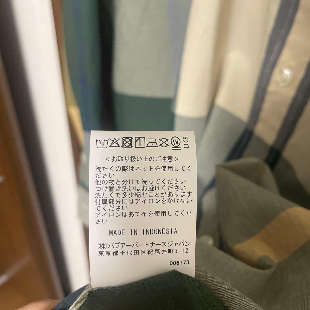 Barbour チェック柄 長袖シャツ グリーン/ベージュ