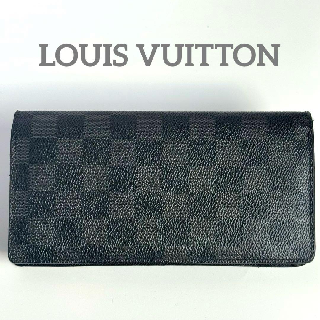 ルイヴィトン ダミエ グラフィット ポルトフォイユ ブラザ 長財布