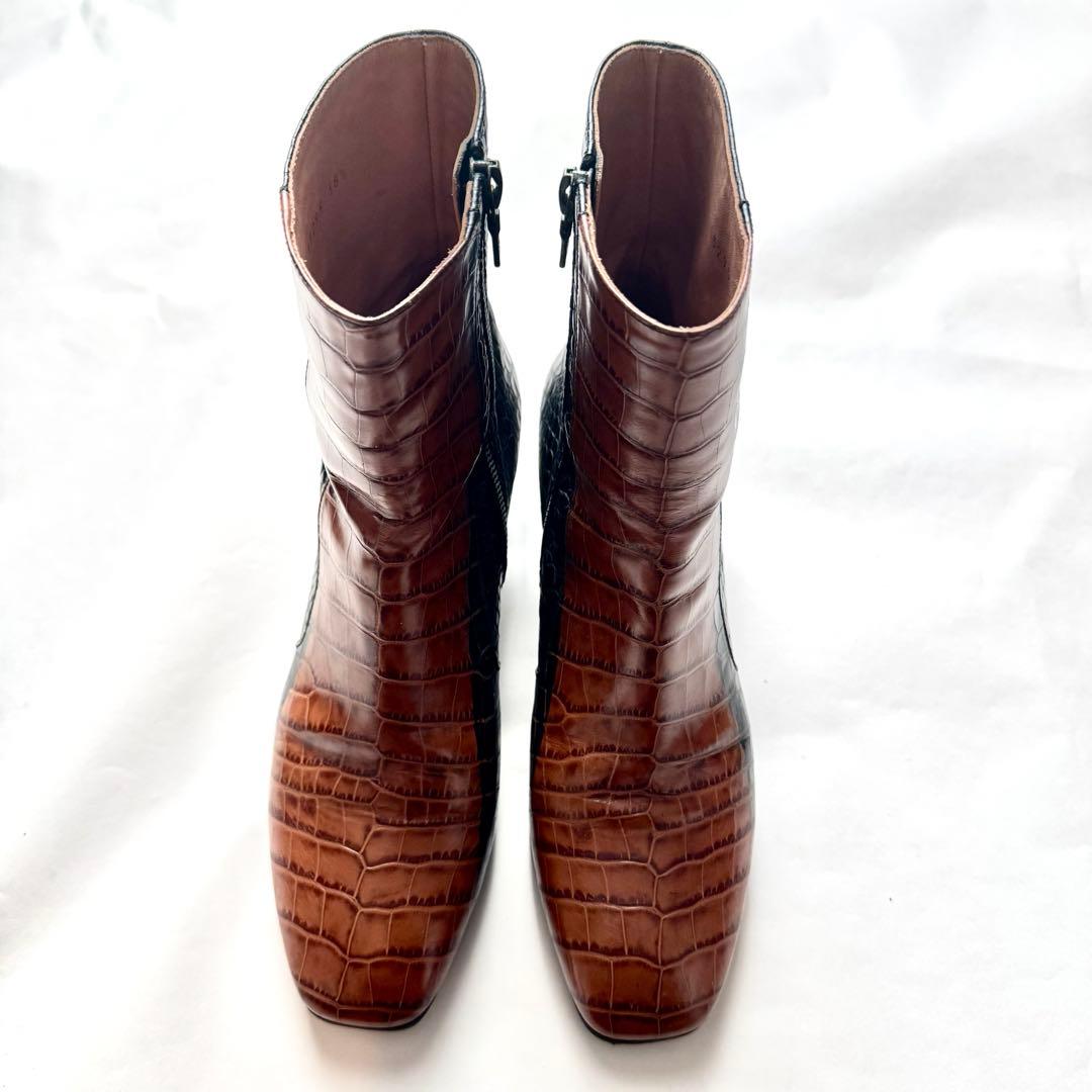 DRIES VAN NOTEN ドリスヴァンノッテン ブーツ 38.5 茶 黒