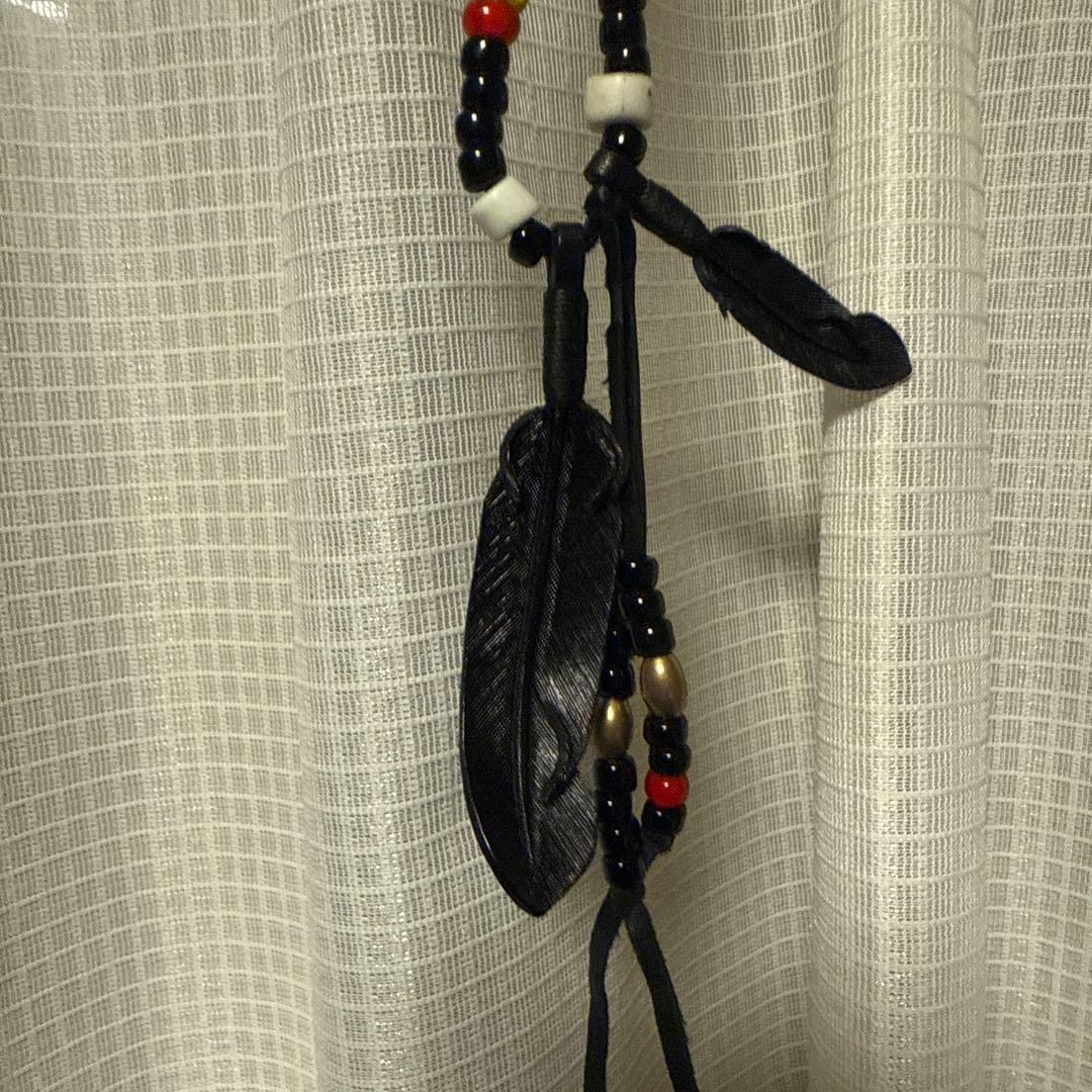 Rooster King & Co. フェザーネックレス ホワイトハーツ