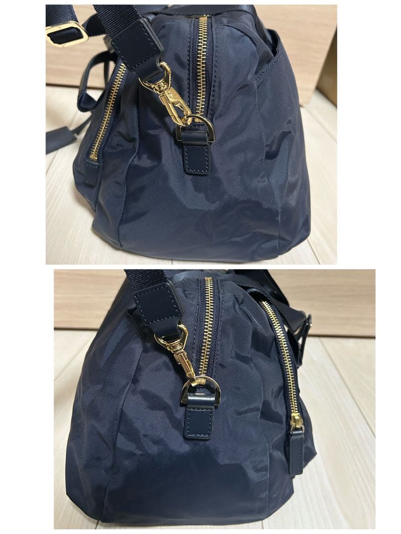 【美品】agnes b. アニエスベー ボストンバッグ 2way ネイビー